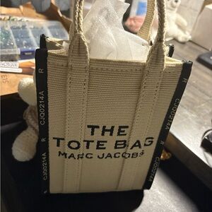 Marc Jacobs Black and Cream Tote Bag